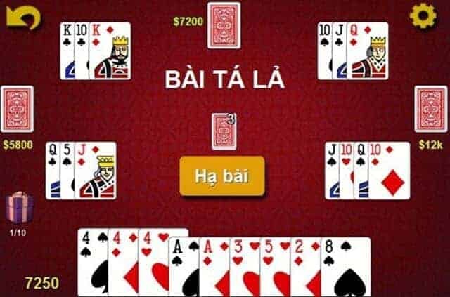 Tá lả cũng là một game bài được sáng tạo từ bộ bài Tây 52 cây